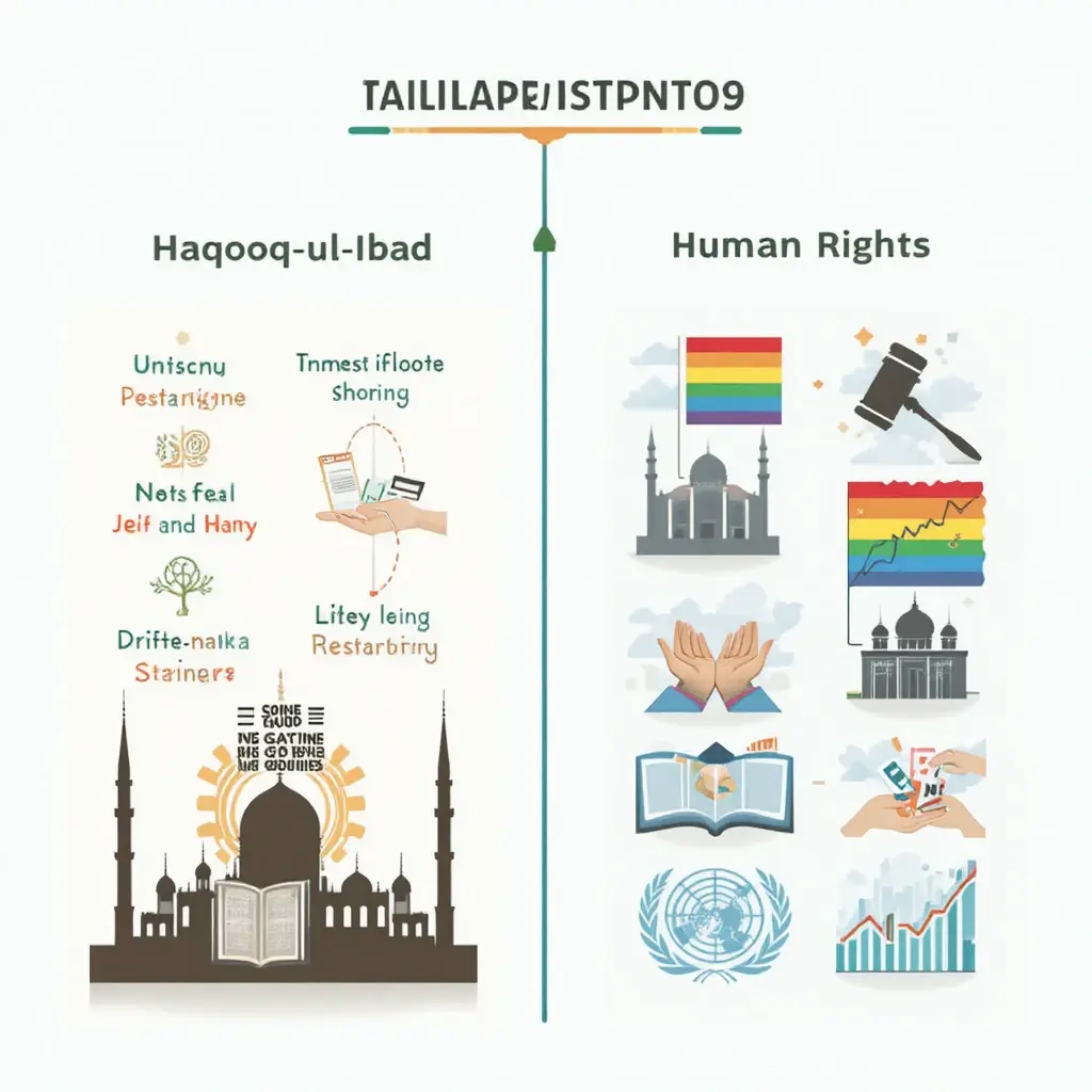 The Fundamental Difference: Rights of Creation (Haqooq-ul-Ibad) vs. Western Human Rights